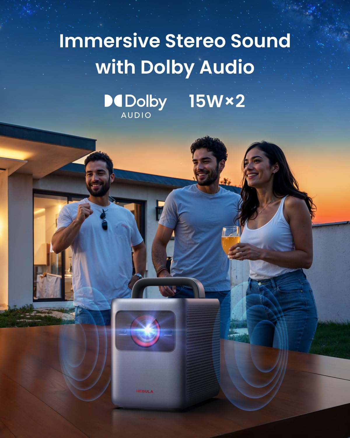NEBULA Cosmos 4K SE Smart Projector with Dolby Vision & 1800 ANSI Lumens