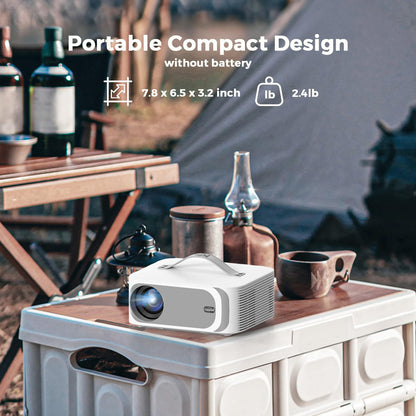 Lisowod AI Movin 2.0 Smart 4K Projector with HDR10+ & 5000+ Apps