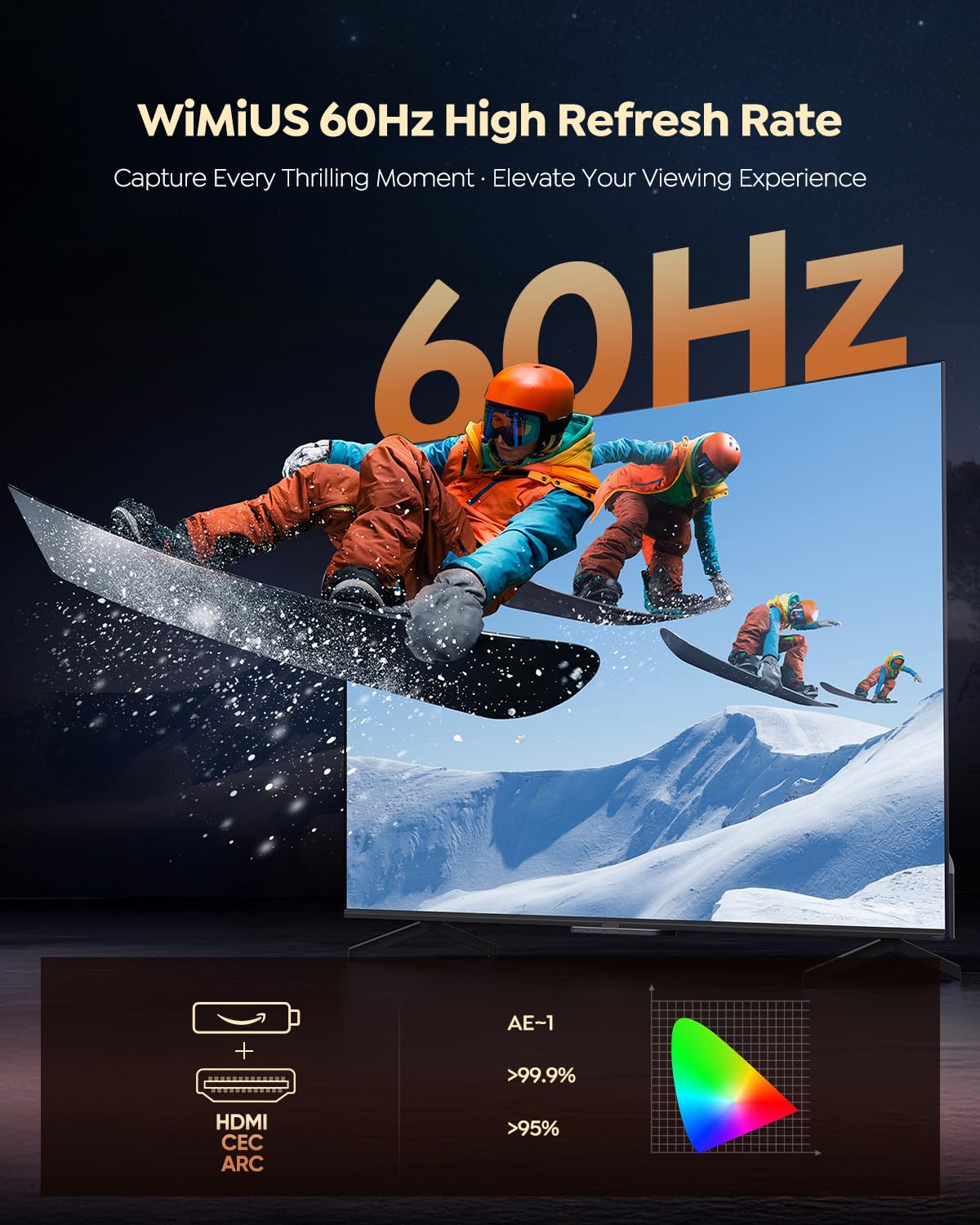 P62 Pro Smart Outdoor Projector with Built-in Apps & Auto Focus