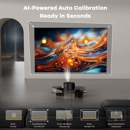 ONOAYO ONO5Pro 2.0 Smart 4K Outdoor Projector with 60W Dolby Audio