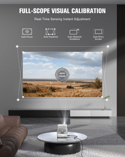 VOPLLS 3000 ANSI Smart 4K Projector with Official Google TV