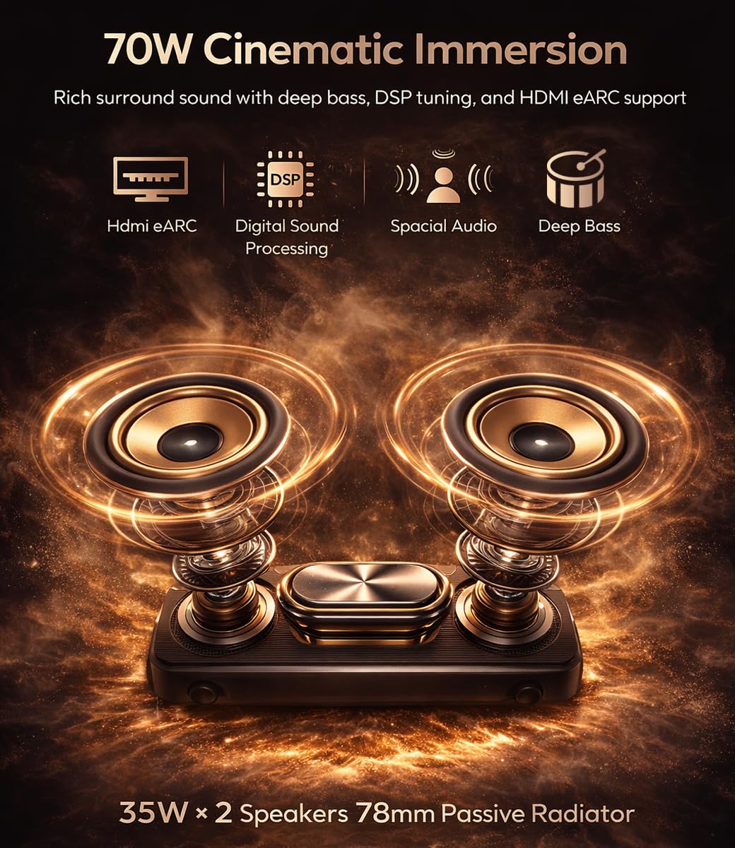2026 Daytime 4K Smart Projector with 2400 ANSI & AI Autofocus
