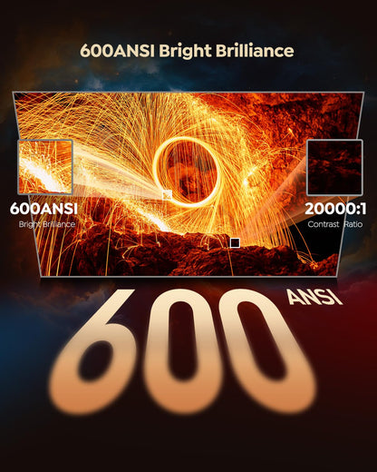 P62 Pro Smart Outdoor Projector with Built-in Apps & Auto Focus