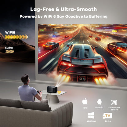 ONOAYO ONO5Pro 2.0 Smart 4K Outdoor Projector with 60W Dolby Audio