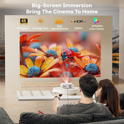 Sovboi 4K Smart Projector with Google TV & AI Voice Control