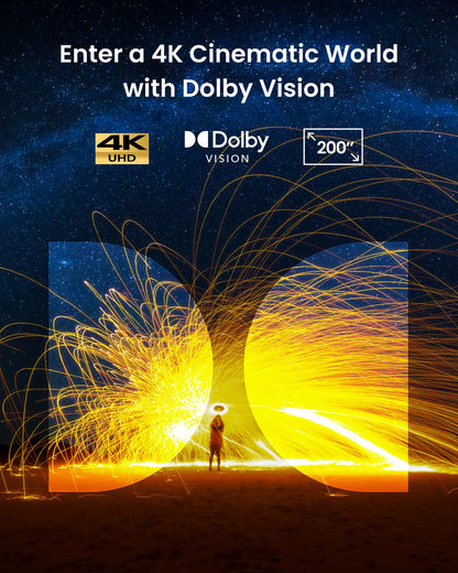 NEBULA Cosmos 4K SE Smart Projector with Dolby Vision & 1800 ANSI Lumens