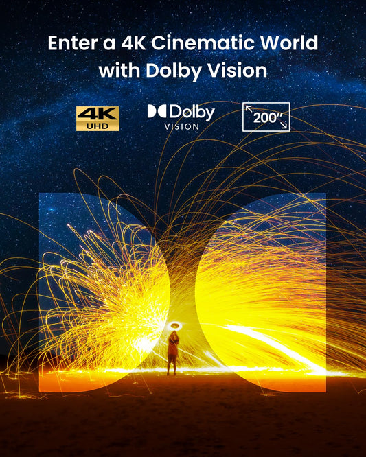 NEBULA Cosmos 4K SE Smart Projector with Dolby Vision & 1800 ANSI Lumens