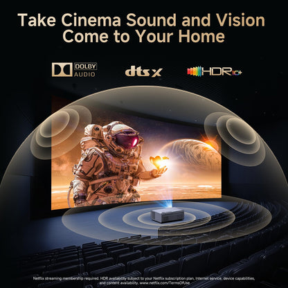 Kogata 4K Smart Projector with 1500 ANSI, WiFi 6 & Dolby Audio