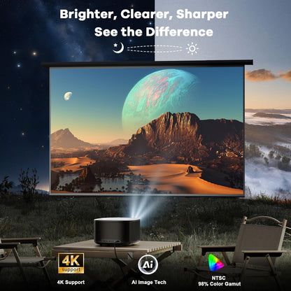 ONOAYO ONO5Pro 2.0 Smart 4K Outdoor Projector with 60W Dolby Audio