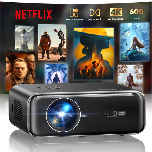 P62 Pro Smart Outdoor Projector with Built-in Apps & Auto Focus